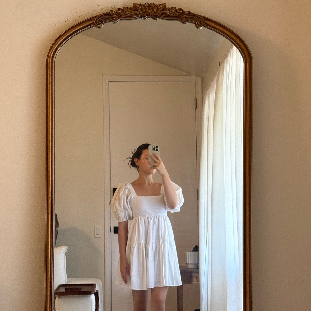 NWT Hunter & Brown Mini White Cotton Dress
